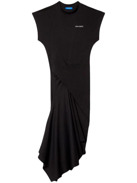 asymmetric twist dress