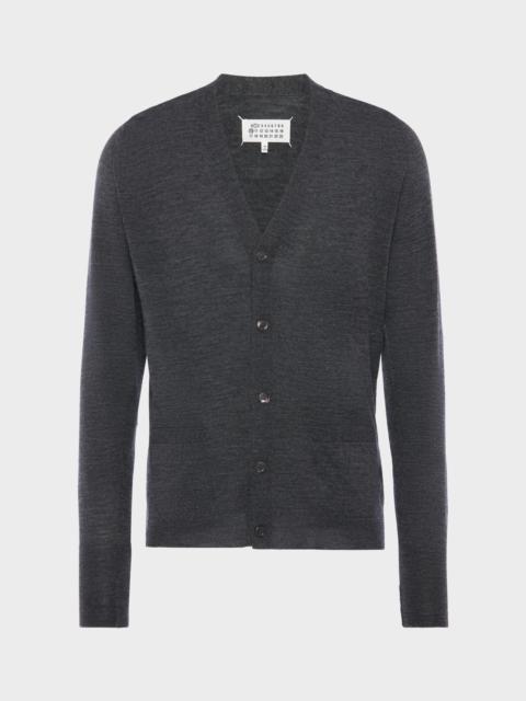Wool-blend V-neck cardigan