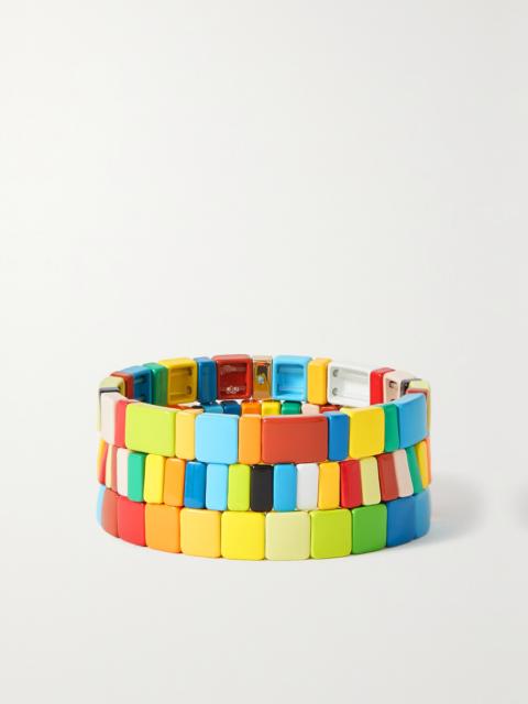 Rainbow Brite Set Of Three Enamel Bracelets