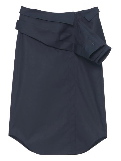 Shirt Layered Midi Skirt