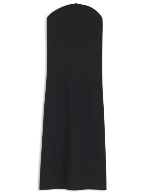 STRETCH-CREPE BANDEAU DRESS WITH INTERNAL CORSET