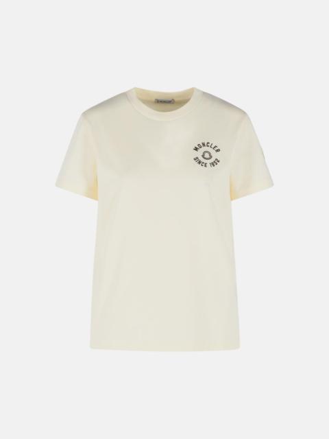 CREAM COTTON T-SHIRT