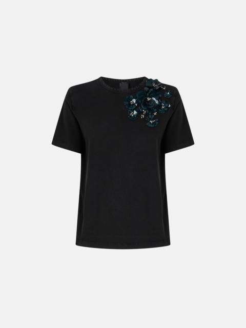T-SHIRT WITH JEWEL FLOWERS