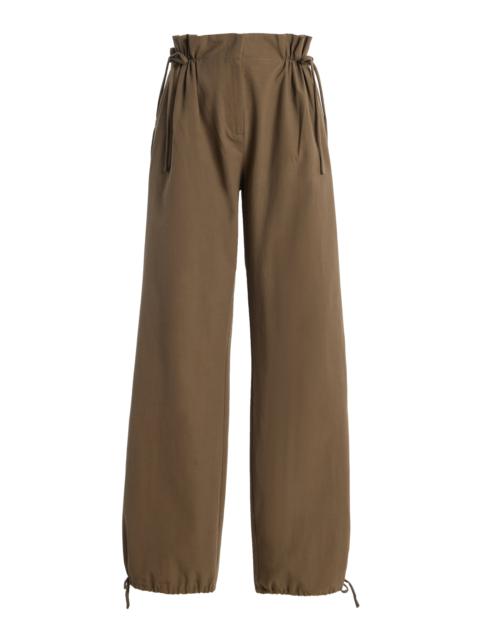 Claudette Drawstring Trousers khaki