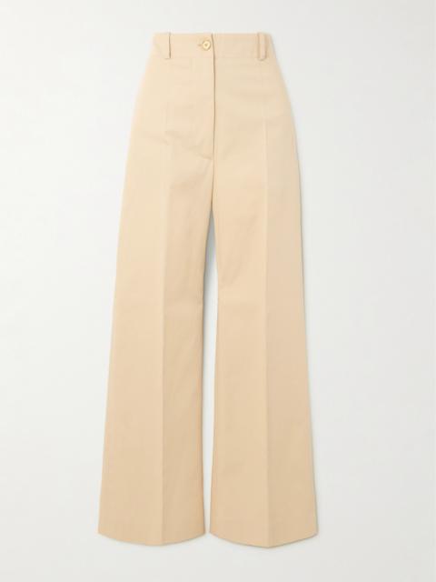 Iconic Cotton-twill Wide-leg Pants