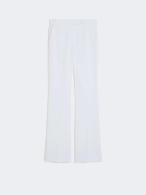 Slim-fit crepe canvas trousers - OPTICAL WHITE