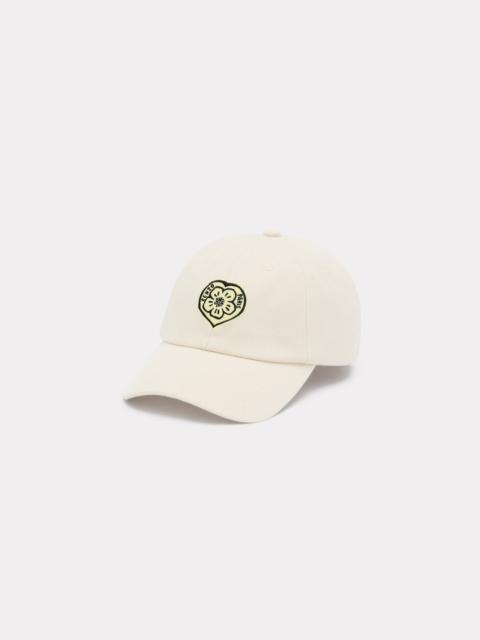 'KENZO Boke Heart' embroidered cap in cotton