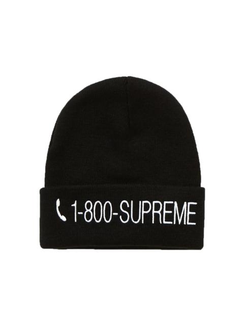 Supreme 1-800 Beanie Black