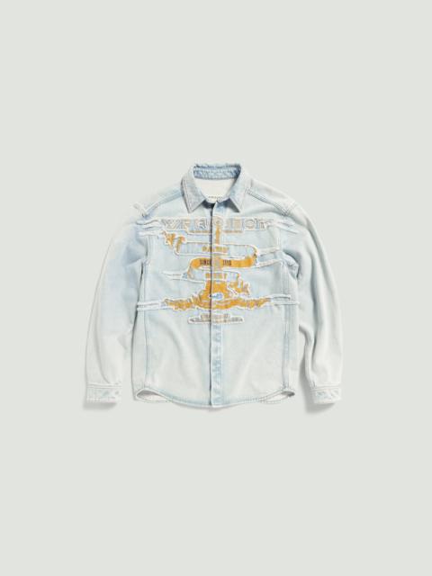 EVERGREEN PARIS' BEST PATCH DENIM SHIRT