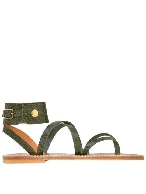 Longchamp x K.Jacques Sandals Forest - Leather