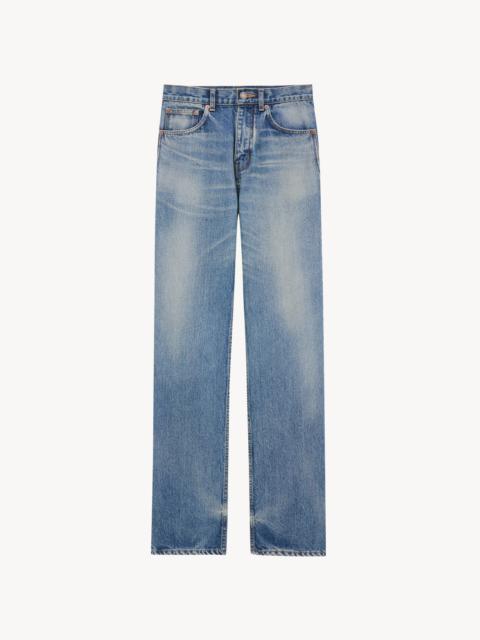 straight jeans in benjamin blue denim