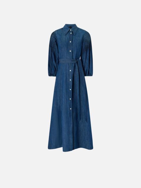 LONG DENIM SHIRT DRESS