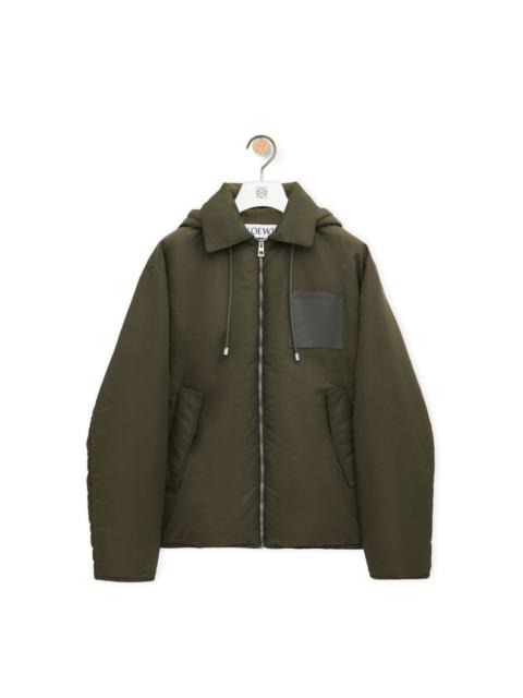 Hooded jacket in nylon