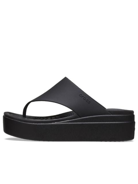 (WMNS) Crocs Brooklyn Flip 'Black' 208727-001