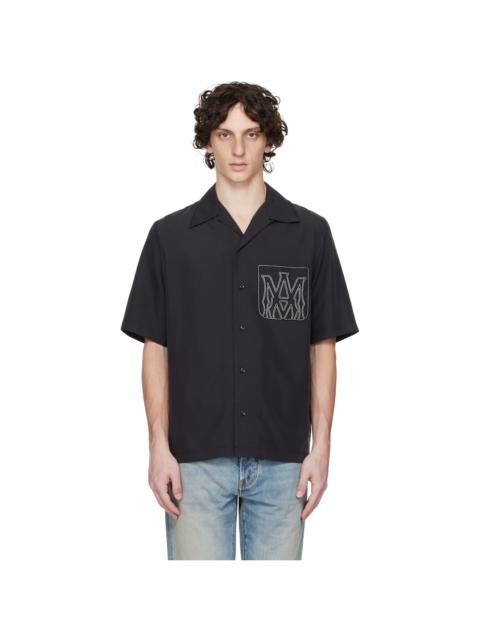 Black MA Outline Bowling Shirt