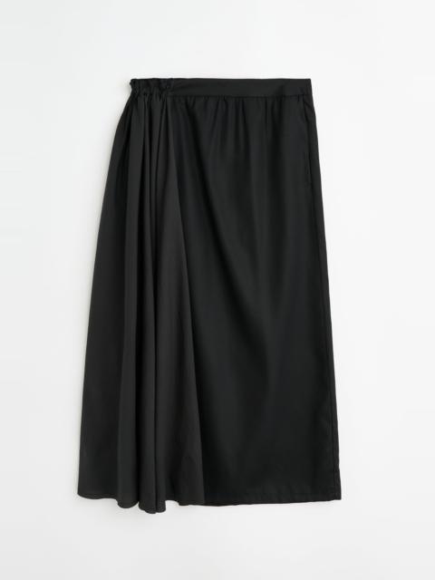 Beach Skirt Draping Black Lyocell