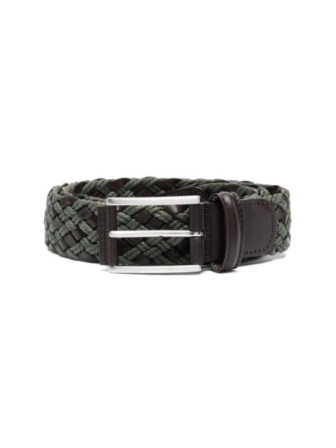 interwoven leather belt