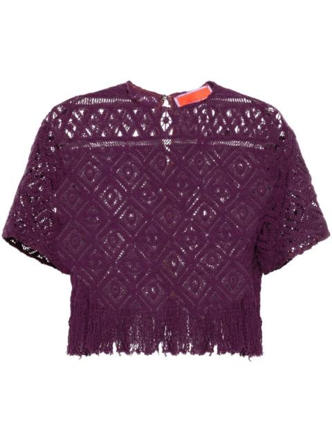 Lacey La Scala fringed top
