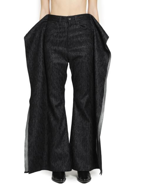 Deconstructed Jeans In Floral Denim