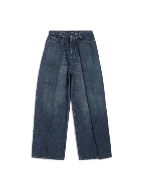 Balenciaga Double Side Pants 'Dark Blue' 767983TNW654445