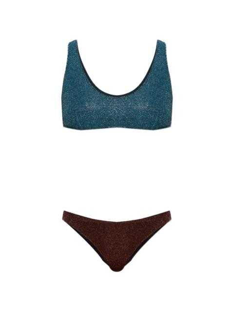 two-tone two-piece bikini