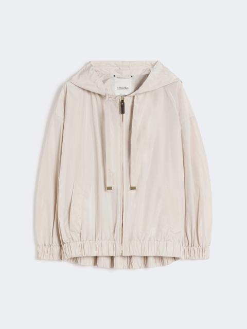 Short water-repellent taffeta jacket - SAND