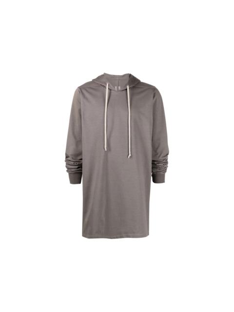 Rick Owens Fogachine Drawstring Pullover Hoodie Dark Brown