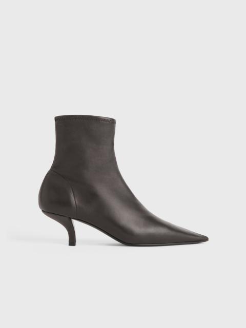 Nappa heeled sock boots bark