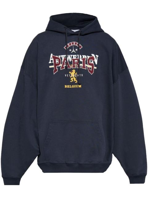 logo-embroidered hoodie