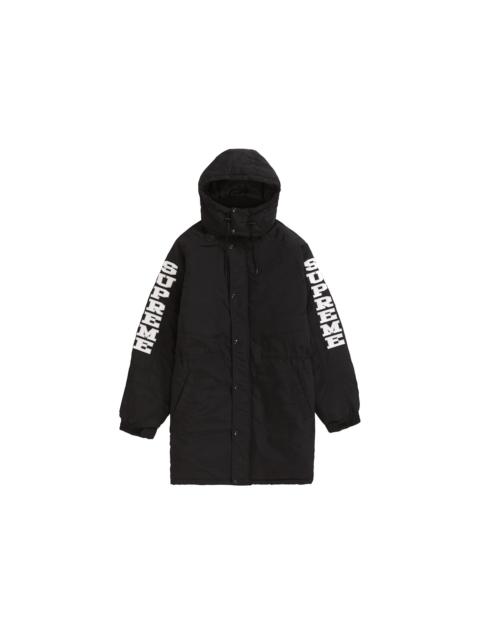 Supreme Sleeve Logo Sideline Parka Black