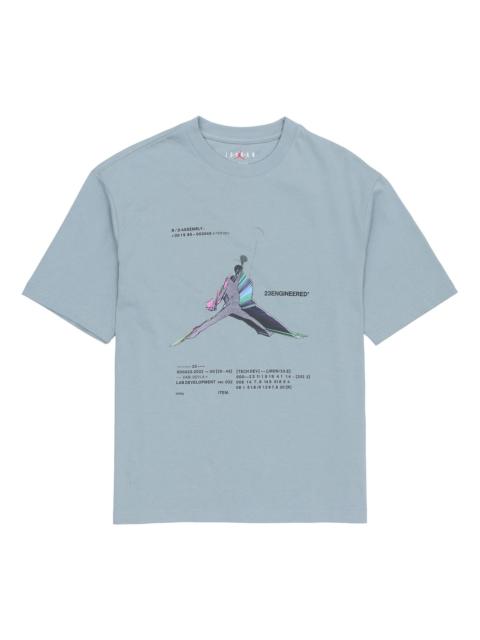 Air Jordan 23 Engineered Casual Breathable Large Logo Printing Solid Color Round Neck Short Sleeve G