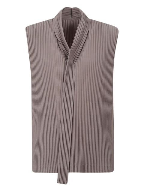 Turbine pleated twist T-shirt