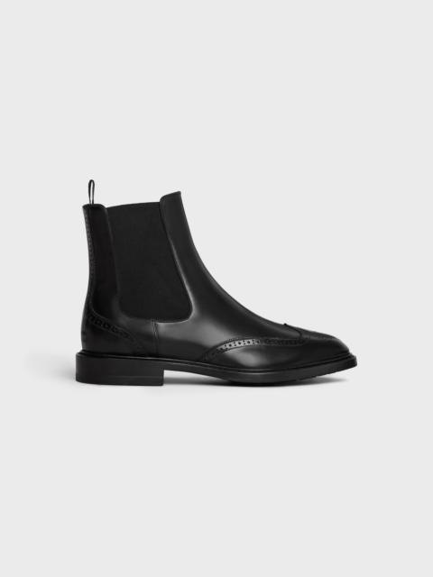 CELINE DONAVAN CHELSEA BOOT WITH BROGUES in POLISHED BULL