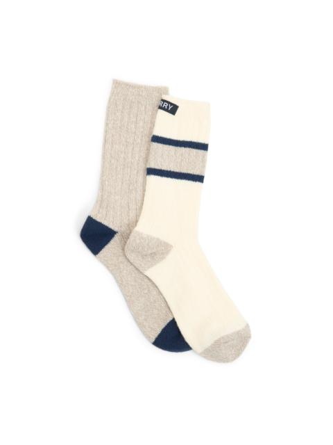 Ladies 2-pack Yarn Boot Socks