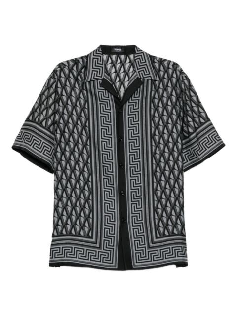 V-Greca printed shirt