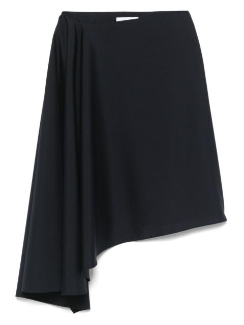 asymmetric midi skirt