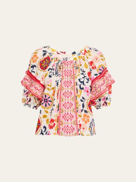 Rebeca Scoop-Neck Blouse