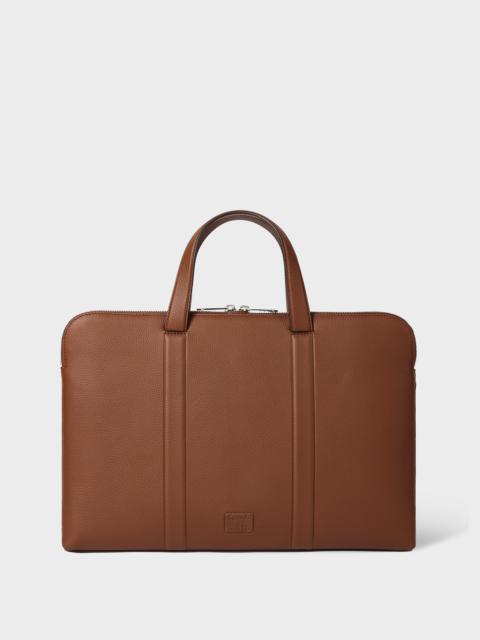 Tan Slim Leather Folio