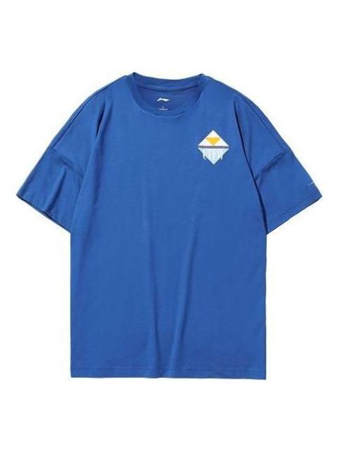 Li-Ning Counterflow Graphic T-shirt 'Blue' AHSQ352-3