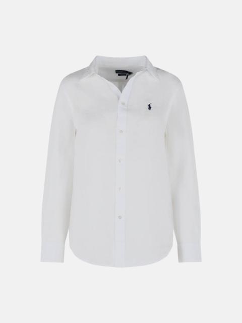 WHITE LINEN SHIRT