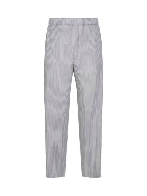 Light grey COLOR PLEATS 1 trousers