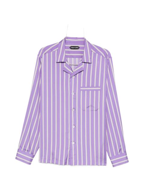Tom Ford Striped-pattern Chest-pocket Shirt