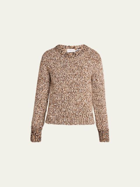 Marled Wool Crewneck Sweater