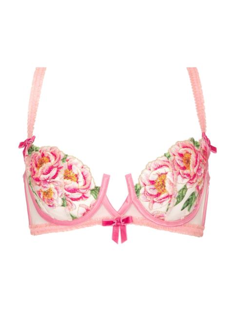 Needle Point Roses Underwire Bra