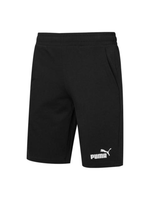 PUMA Essentials Short 12" Cotton 'Black White' 588722-01