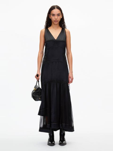 Liquid Satin Tiered Gown