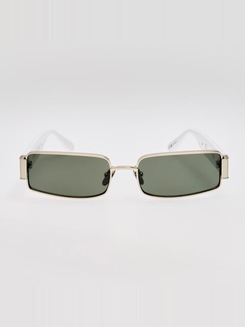 Kaia Sunglasses in Grey and White Gold