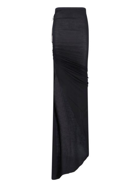 DRAPED MAXI SKIRT