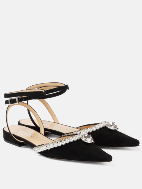 Diamond of Elizabeth suede flats