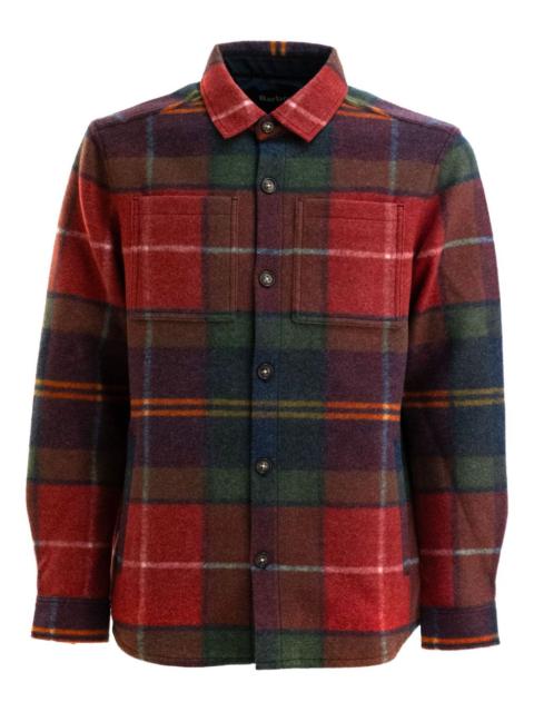 check-pattern shirt jacket